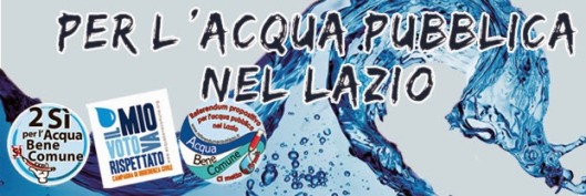 Coordinamento acqua pubblica nel Lazio